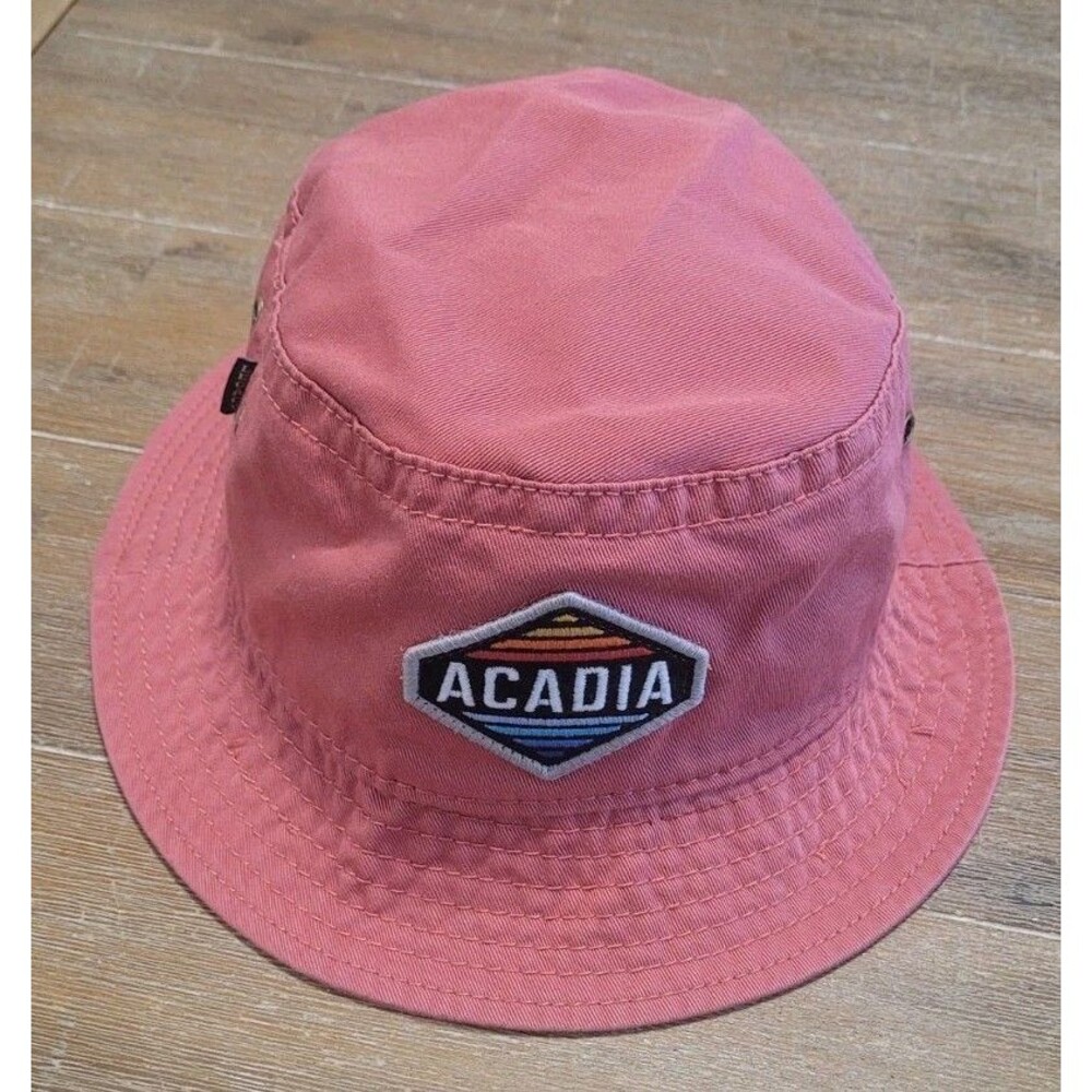 Acadia National Park Pink Salmon Women's Bucket Hat Cap Size S/M Legacy Brand